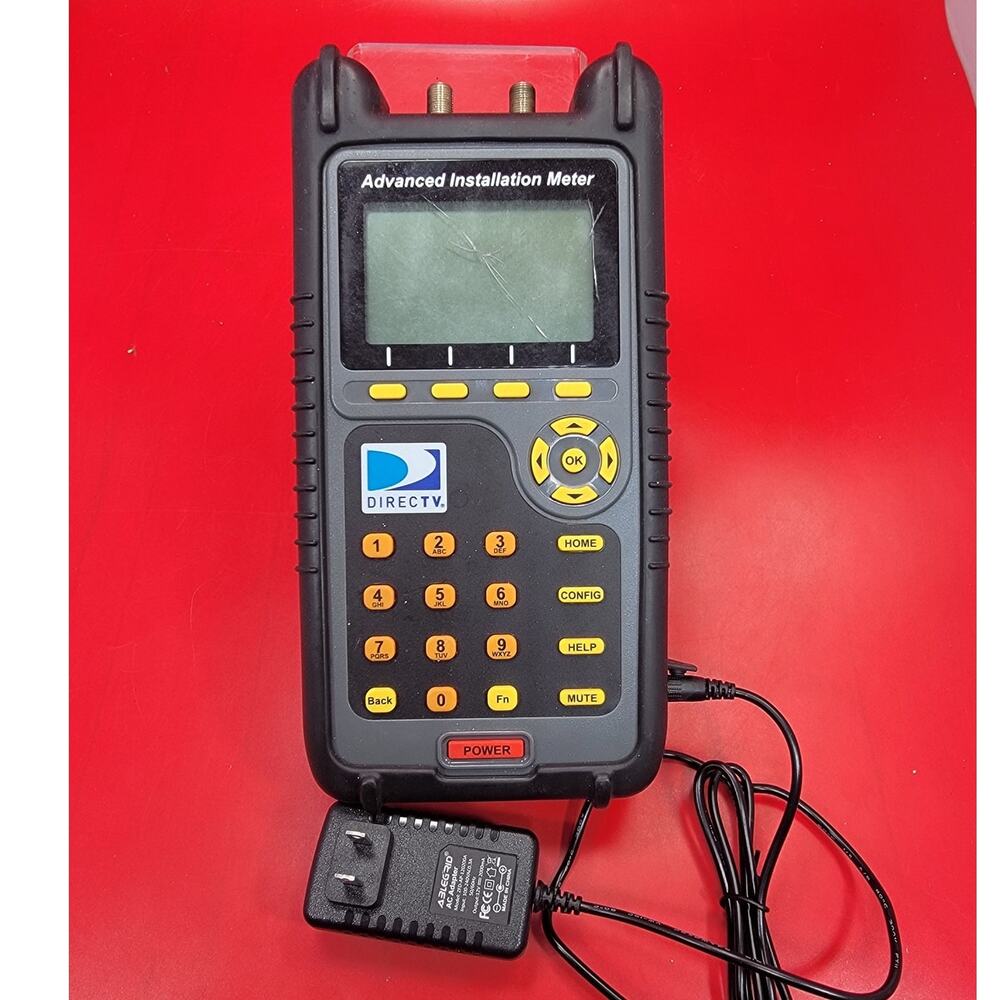 DIRECTV Advanced Installation Meter 1.5 New Charger AIM01R0-12 Crack Front Scren